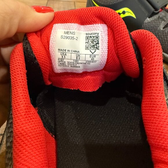 Saucony Mens 9.5 Unleash SD 2 Track & Field Throwers Shoe‎ Black Lace Up Sz 9.5 - Picture 7 of 7